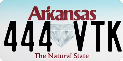 AR license plate 444VTK
