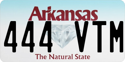 AR license plate 444VTM