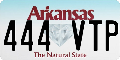AR license plate 444VTP