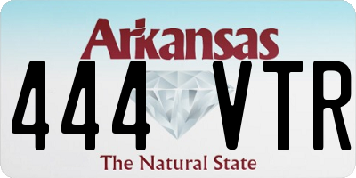 AR license plate 444VTR