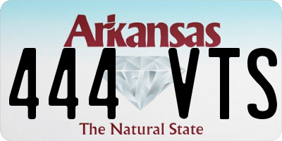 AR license plate 444VTS