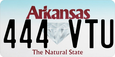 AR license plate 444VTU