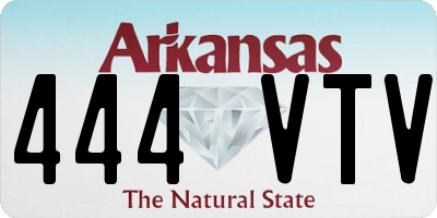 AR license plate 444VTV