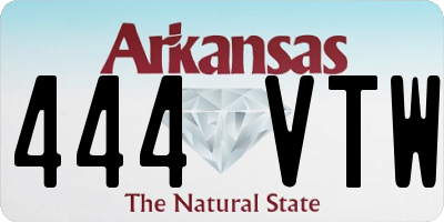 AR license plate 444VTW