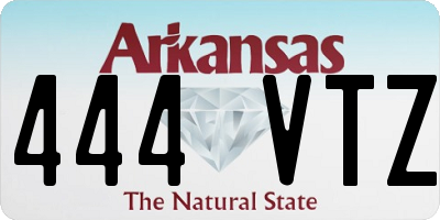 AR license plate 444VTZ