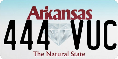 AR license plate 444VUC