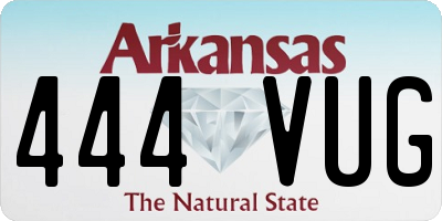 AR license plate 444VUG