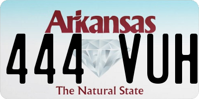AR license plate 444VUH