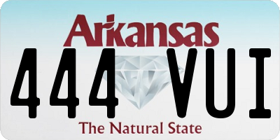AR license plate 444VUI