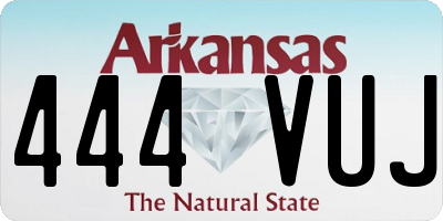 AR license plate 444VUJ