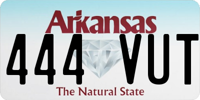 AR license plate 444VUT
