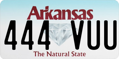 AR license plate 444VUU