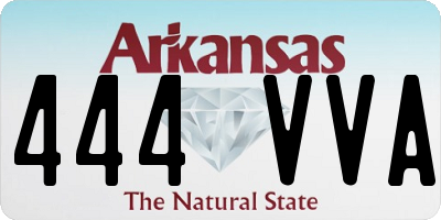 AR license plate 444VVA