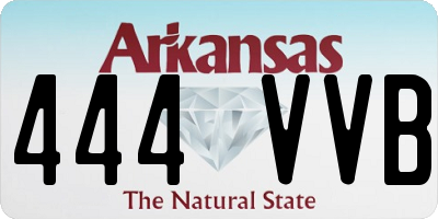 AR license plate 444VVB