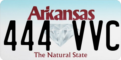 AR license plate 444VVC