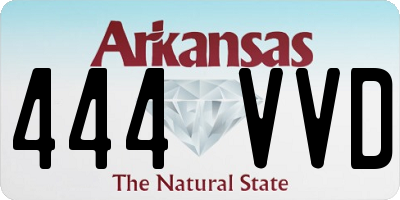 AR license plate 444VVD