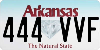 AR license plate 444VVF