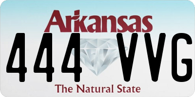 AR license plate 444VVG