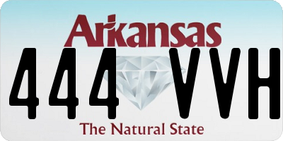 AR license plate 444VVH