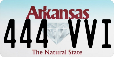 AR license plate 444VVI