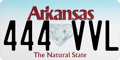 AR license plate 444VVL