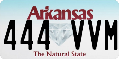 AR license plate 444VVM