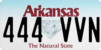 AR license plate 444VVN