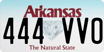 AR license plate 444VVO