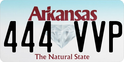 AR license plate 444VVP