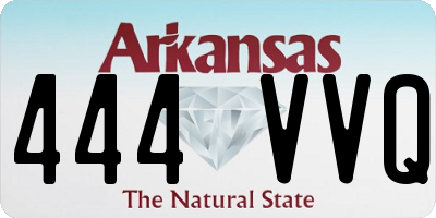 AR license plate 444VVQ