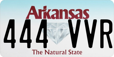 AR license plate 444VVR