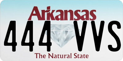 AR license plate 444VVS