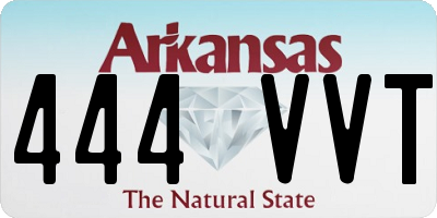 AR license plate 444VVT