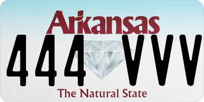 AR license plate 444VVV