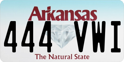 AR license plate 444VWI