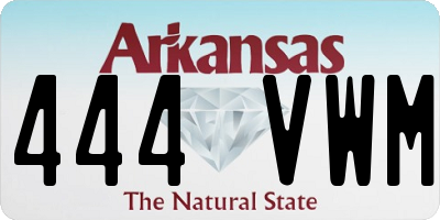 AR license plate 444VWM