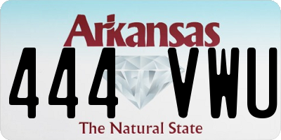 AR license plate 444VWU