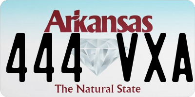 AR license plate 444VXA