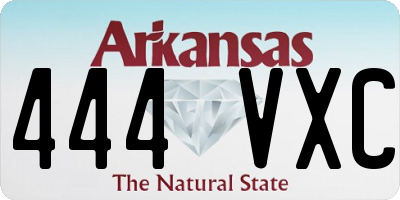 AR license plate 444VXC