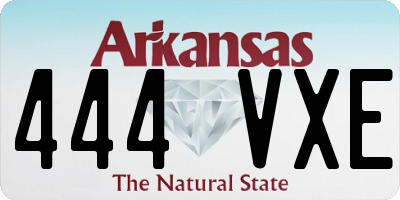 AR license plate 444VXE