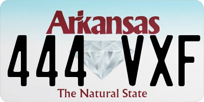 AR license plate 444VXF