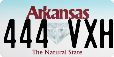 AR license plate 444VXH