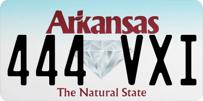AR license plate 444VXI