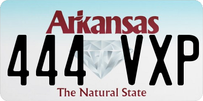AR license plate 444VXP