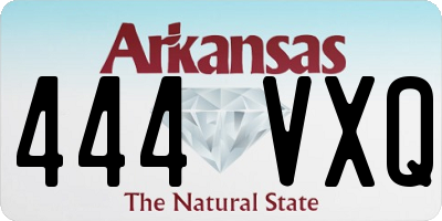AR license plate 444VXQ