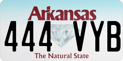 AR license plate 444VYB