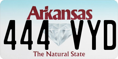 AR license plate 444VYD