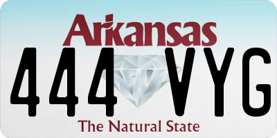 AR license plate 444VYG
