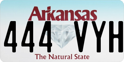 AR license plate 444VYH