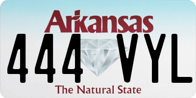 AR license plate 444VYL
